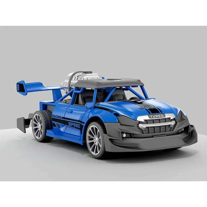 Elektrisch/RC -auto 1 20 RC Auto afstandsbediening Racing Car met lichte rookspray elektrische auto afstandsbediening Drift speelgoed