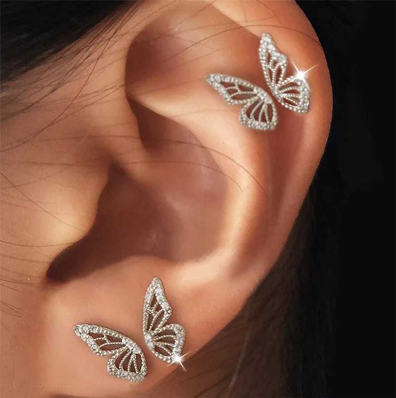 Dangle Chandelier Hot Sale Hold Meia Butterfly Wing Stud Brincho