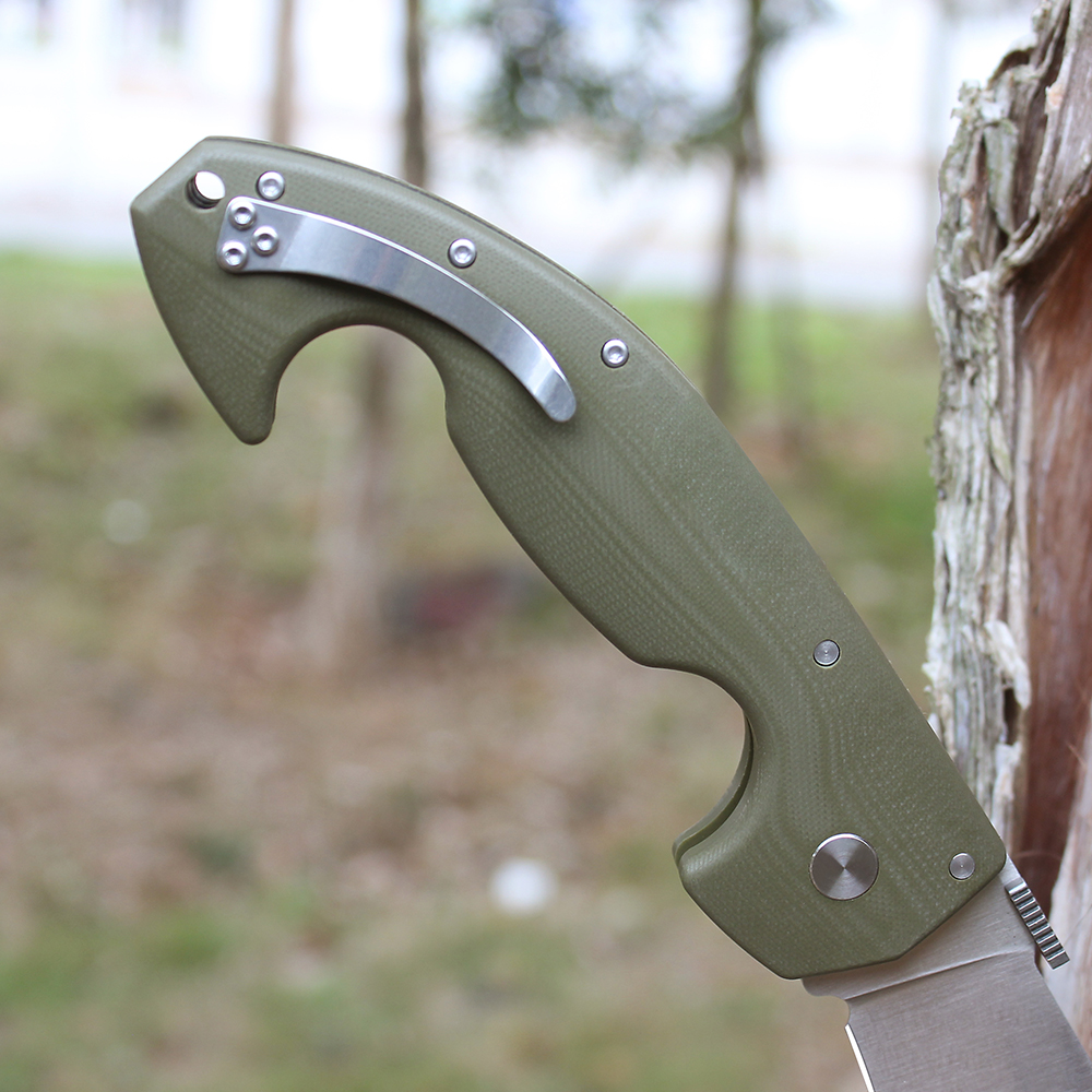 Spartan Dogleg Messer G10 Griff Taktische Rettung Taschenklappmesser Jagd Fischerei EDC Überlebenswerkzeug Messer