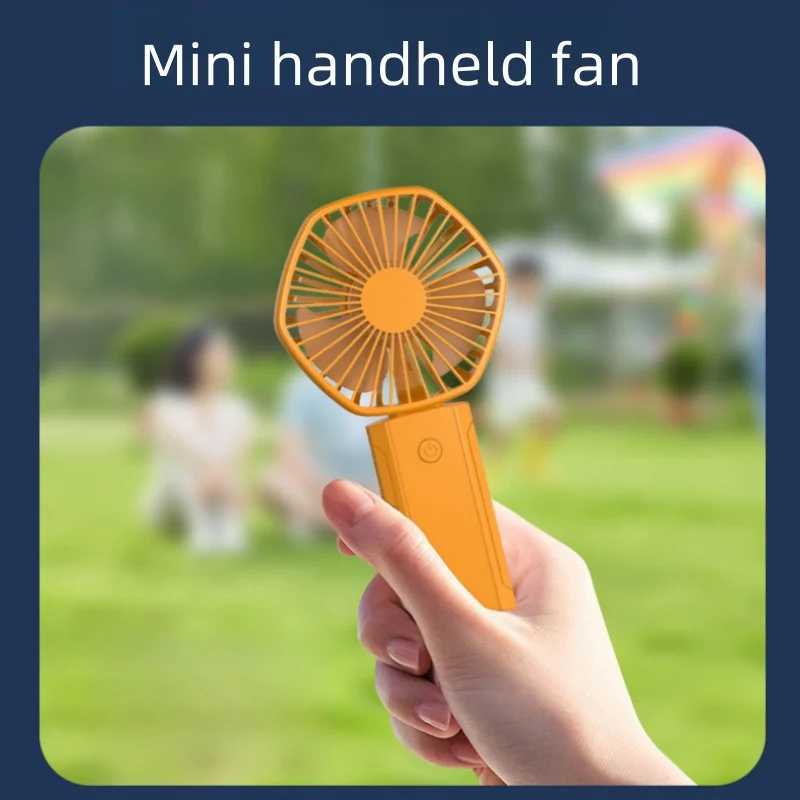 Elektrische fans mini -fans handheld USB oplaadbare fan Mini Desktop Air Cooler Cooling Travel Handventilatoren Ventilatiefan