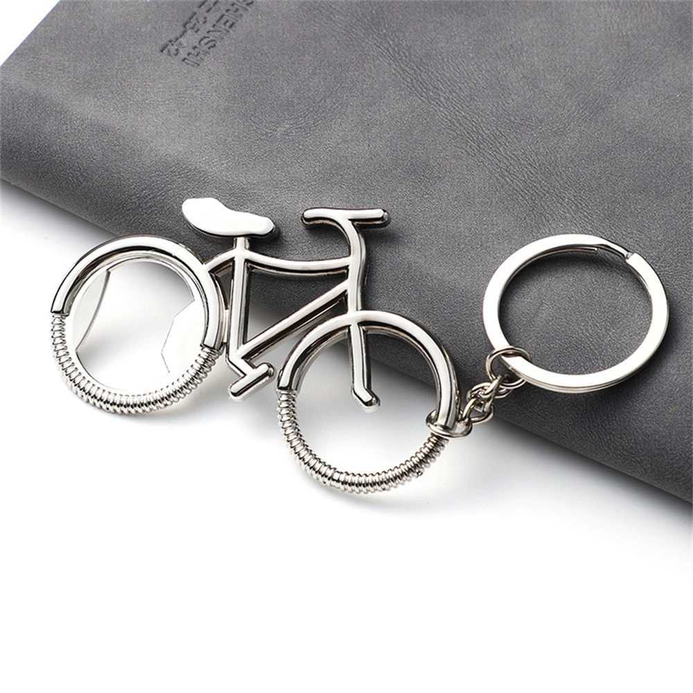 Keychains Bedanyards Creative Bicycle Keychain Metal Beer Bottle abridor de bicicletas anéis de bicicleta para homens Colo