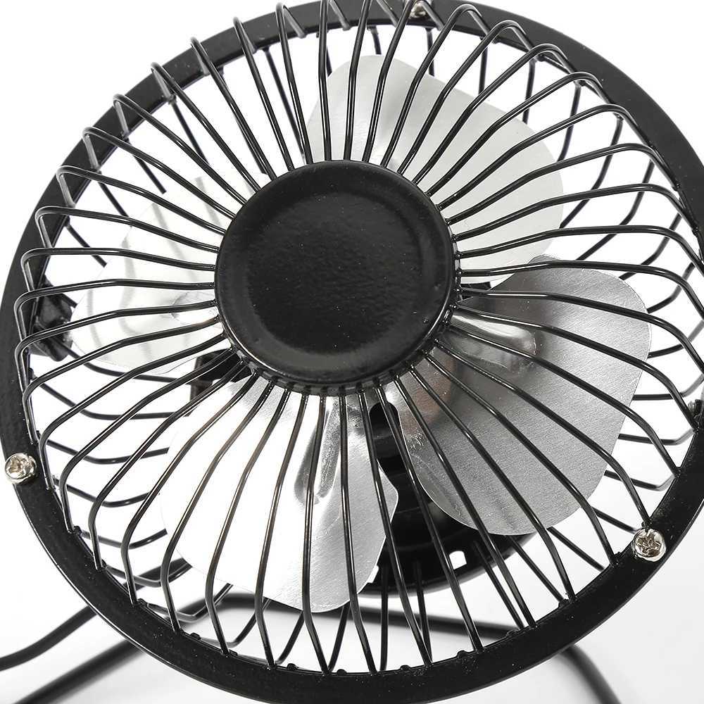 Wentylatory elektryczne 4-calowe USB Strong Wind Silent Mini Fan biurko 360 stopni Rotatable Summer Cooling Portable wentylator do laptopa Notebook Ofiice