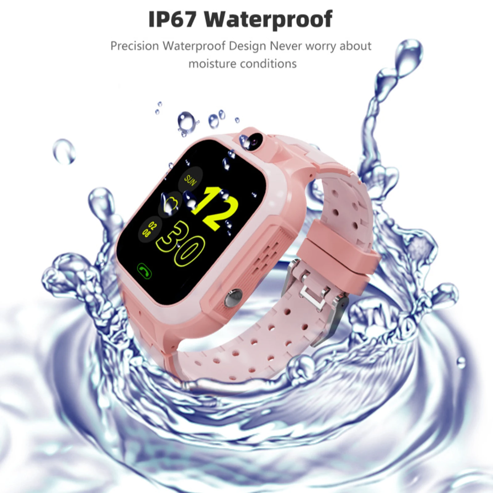 Watches LT37スマートウォッチ1.4インチタッチスクリーン防水サポートダイヤルとビデオコールGPS LBS WiFiはアラーム写真を配置できる