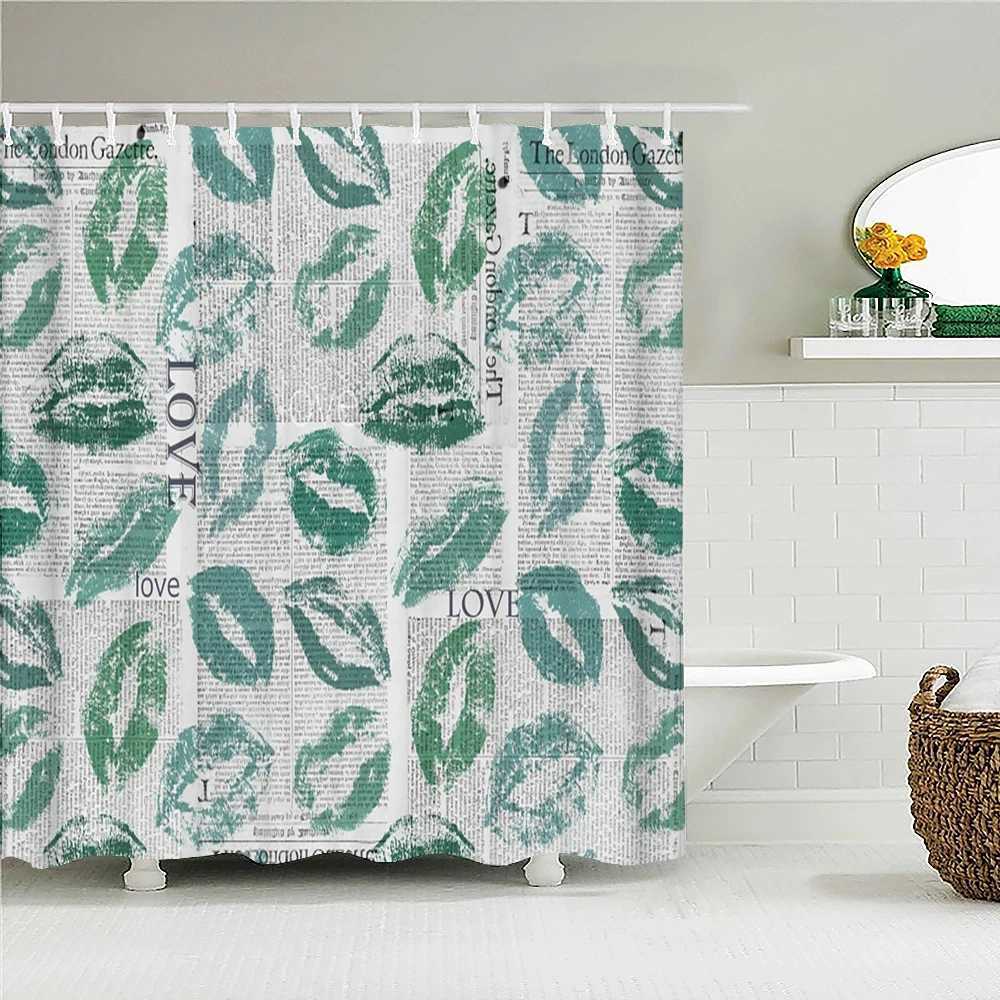 Duschgardiner växtblommor lämnar serier duschgardiner badrum gardin frabisk vattentät polyester flera storlekar badrumsgardiner