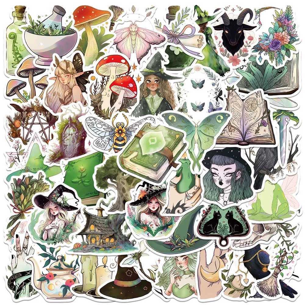 Tattoo -overdracht 10/Leuke boswitch Magic World Stickers Aesthetic DIY Scrapbooking Skateboard Laptop Telefoon Koelkast Auto -decoratie Sticker 240426