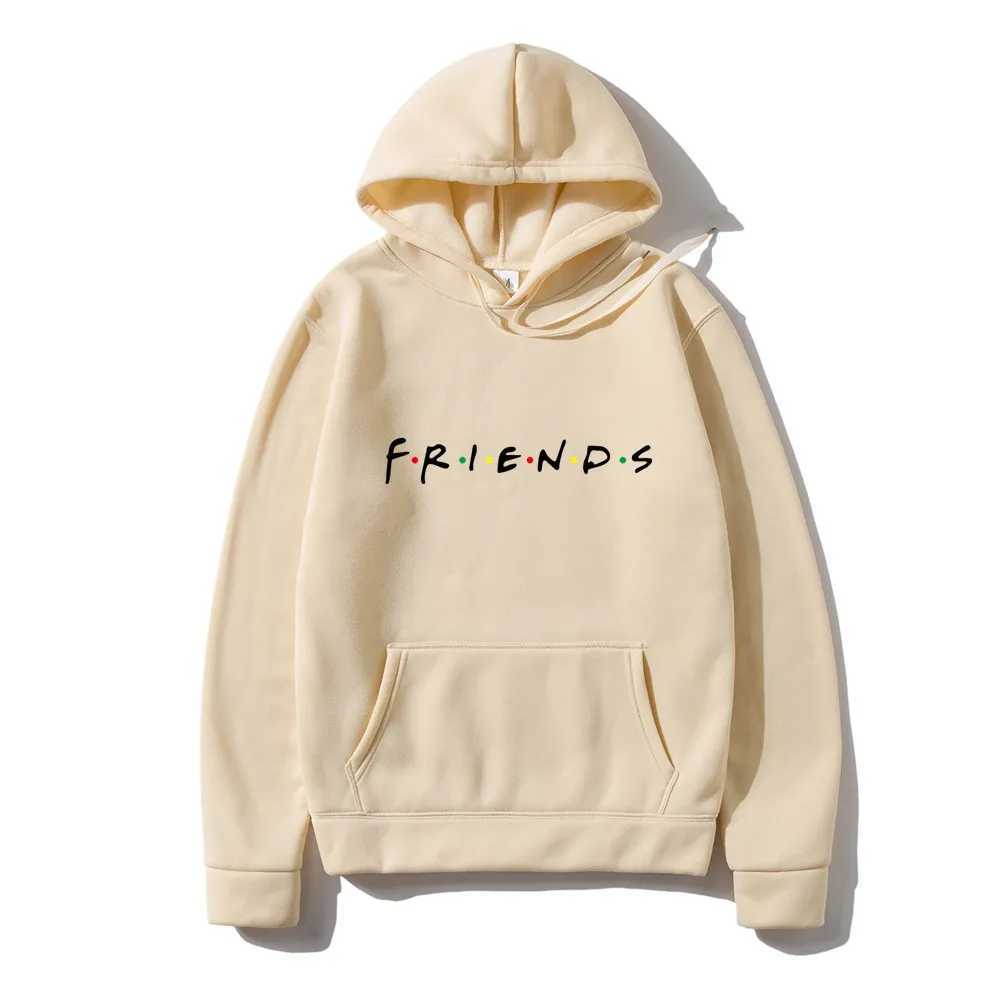 Men's Hoodies Sweatshirts Men Hoodie Autumn Winter Men Funny Print Friends Harajuku Hoodie Sweatshirts Hip-Hop Male Hooded Pullover Hoody Strtwear Coat T240425