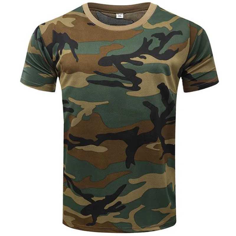 Taktiska T-shirts Militär kamouflagemän T-shirt 3D Tryckt Jungle Desert Russian Soldier T-shirt Överdimensionerad snabb torkningstopp kortärmad T-shirt 240426