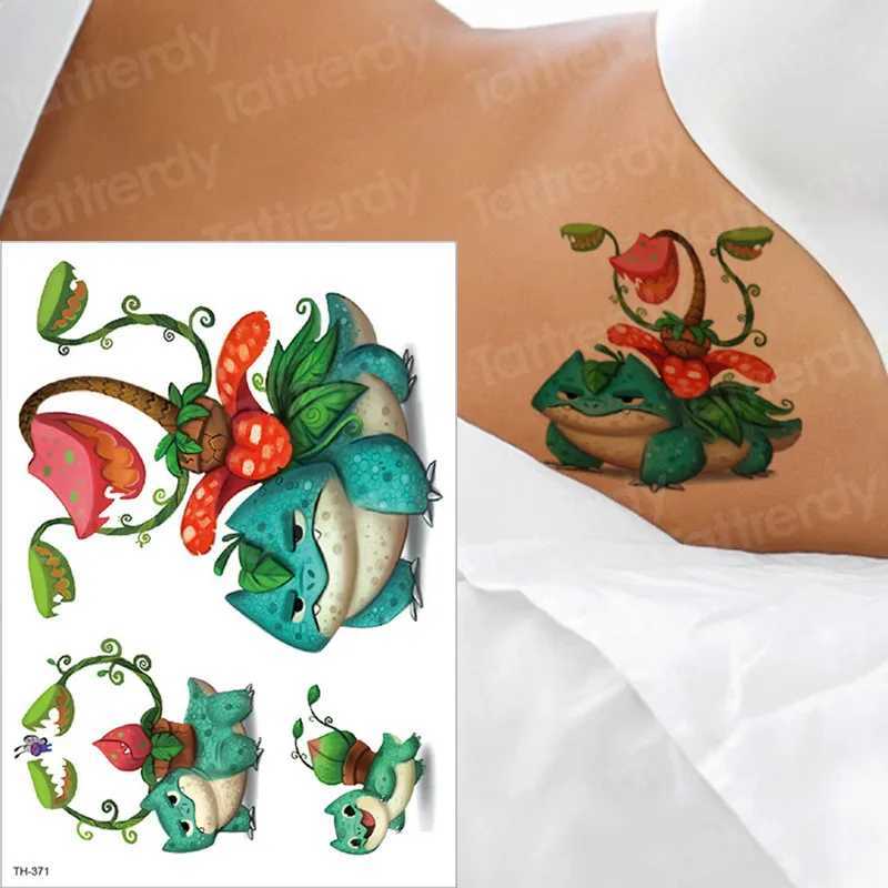 Transfert de tatouage Autocollant tatouage Tattoo Enfants Tatouos Enfants Animaux Tatouage Panda Bear Flamingo Faux Tatoo Child Forest Tattoo Tatoo Couleur d'eau ARM 240427