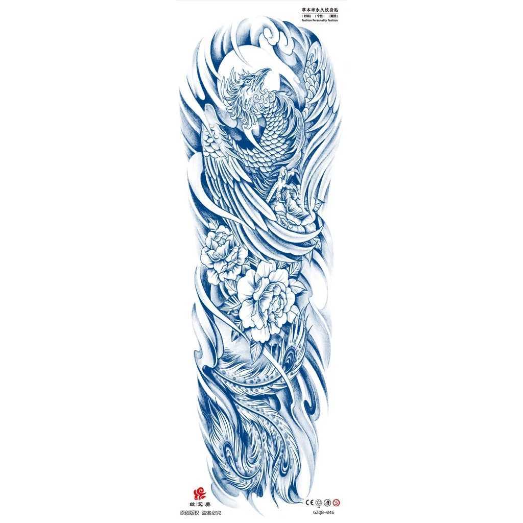 Tatouage Transfert Juice Ink Fullg Full Full Full Tattoo Tattoo Sticker Long Darding 15 jours Tatoo Tatoo Wolf Animal Tattoo Stickers for Men 240426