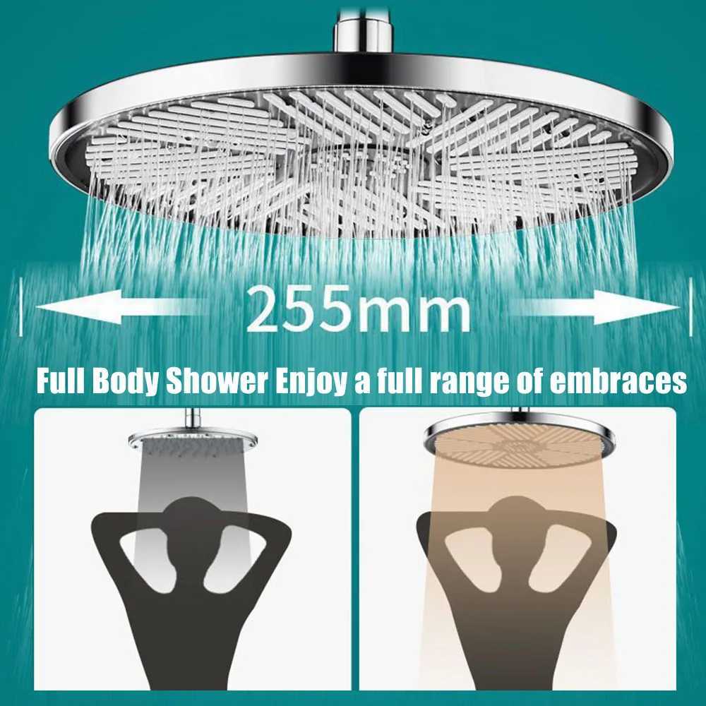 Cabezales de ducha de baño Cabezal de ducha de lluvia de 10 pulgadas Big Panel de alta presión Batio Baño Cabezal de agua Agua de agua Accesorios para el baño