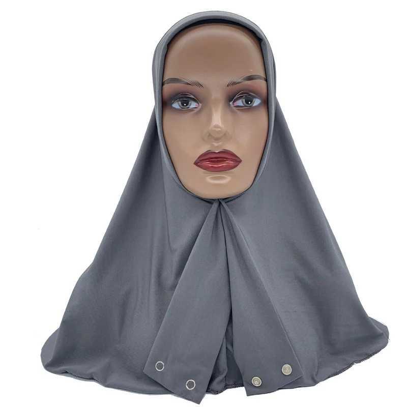 Bandanas Durag Solid Color Muslim Headscarf Full Set of Headscarsves 240426