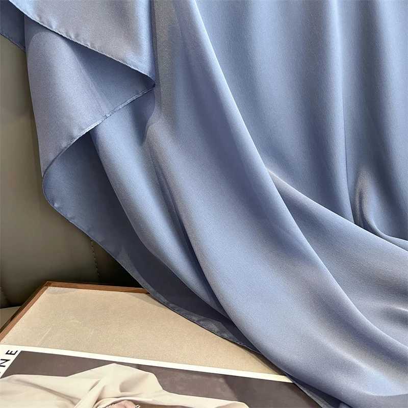 Châles nouvelles 16 couleurs écharpe en soie solide femmes de qualité des écharpes douces châles femelles couvertures de plage bandana enveloppes de luxe d240426