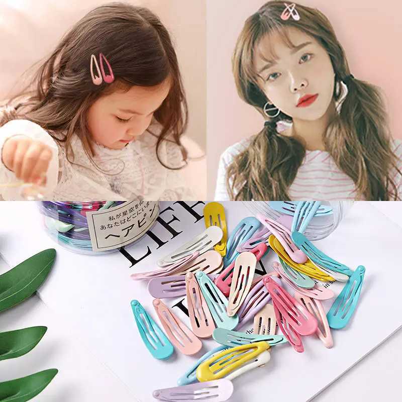 Clips de cheveux Barrettes 10-40 pièces / sac Womens Colorful Hair Clips Fashion Couleur solide ACCESSIONS CLIFS CLIFFERS