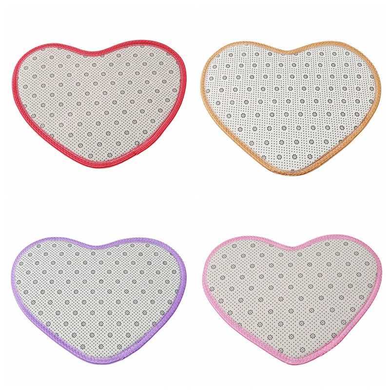 Carpets 26 * 37cm Love Heart en forme de coeur en forme de coeur Soft Push Push Planch Mat de salle de bain Tapis de plancher pour le salon TAX FAUX TOLETS SHAGGY TARPETS