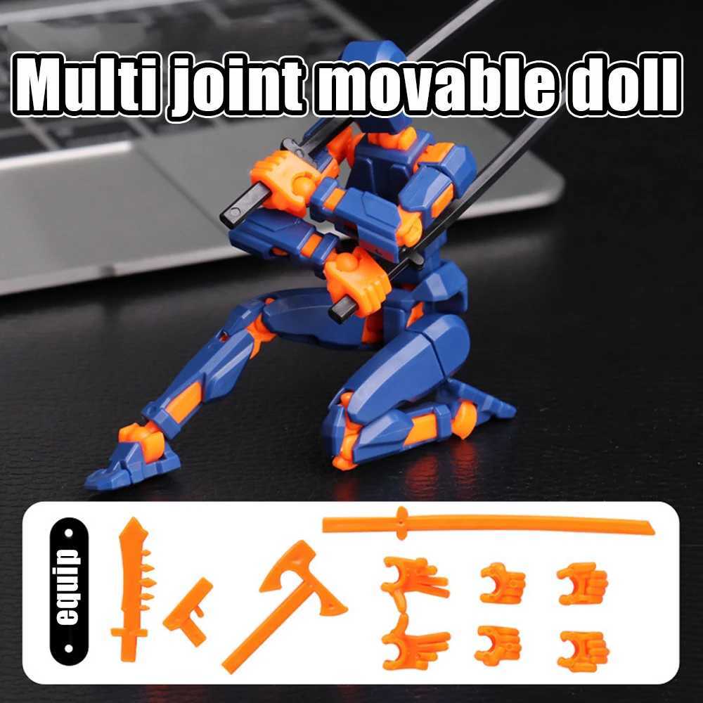 Action Toy Figures Multi Functional Mobil Deformation Robot 2.0 3D Printing Human Model Dummy 13 Action Character Toys Children Adult Parents Childrens Gamesl2403