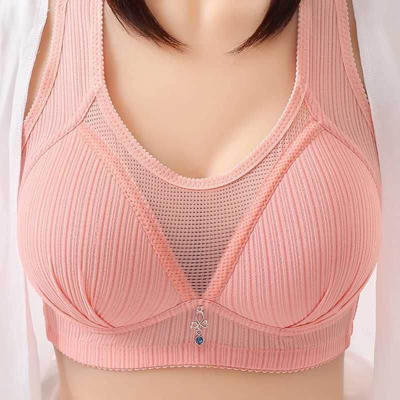 Maternity Intimates Ladies New Large Size Thin Cup Underwear Women Non-steel Rings Brassiere Women Gathered Bustier Brassieres Women Adjustable Bras d240426