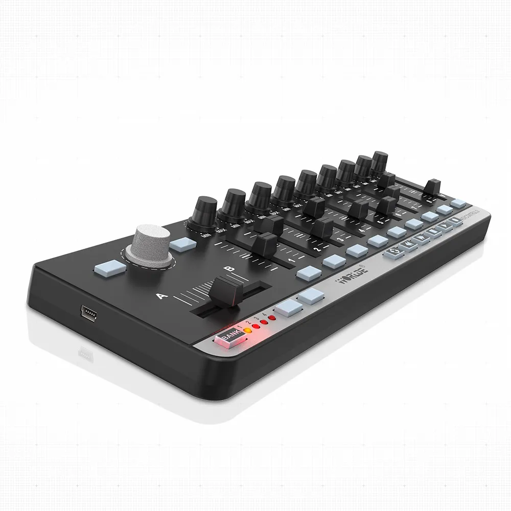 Teclados Worlde EasyControl.9 Controlador MIDI Portable Mini USB 9 Control Slimline Instrumentos de teclado MIDI órgano electrónico