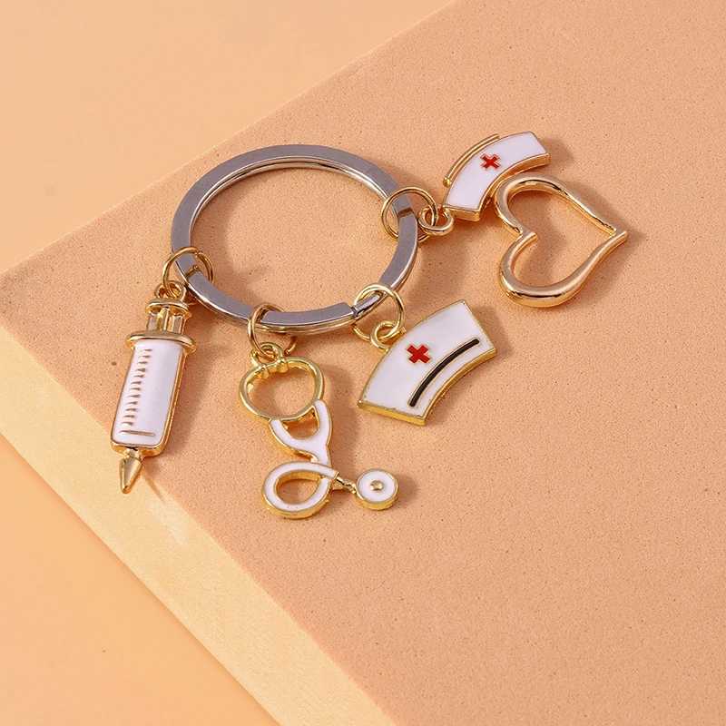 Llaves de llaves lindo médico keychain herramienta médica llave de llave de llave de inyección llave llave para mujeres para hombres llave de llave llave llave llave llave de llave