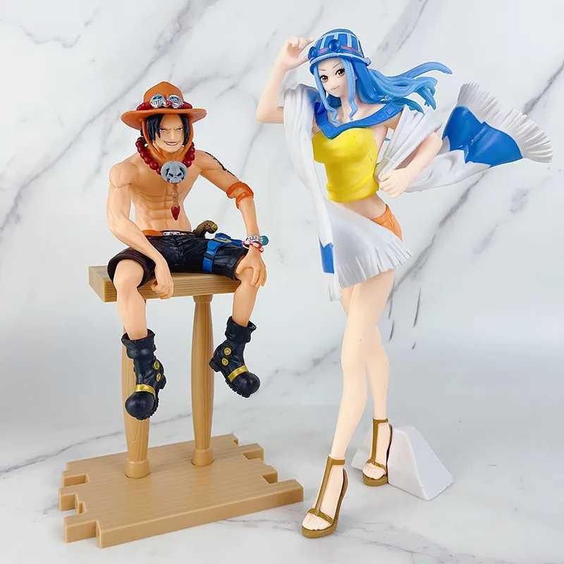 Action Toy Figuren Ein Stück Luffy Ace Nami Hancock Grafikleiste Position Sitze Haltung Action Grafik PVC Model Doll Serie Spielzeuggeschenke für Kinderl2403