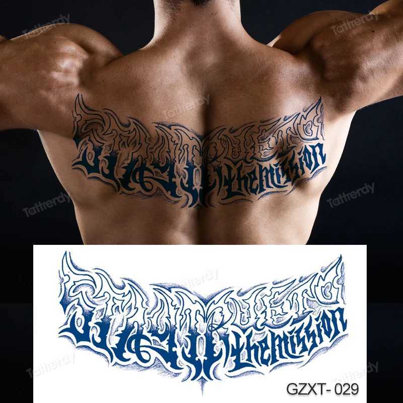 Tattoo Transfer Back Tattoos Temporäres Frauen gefälschte Tattoo Engel Flügel Phoenix Vogel für Frauen Männer auf Körperkunst wasserdichte Aufkleber Tatoo Juice Ink 240427