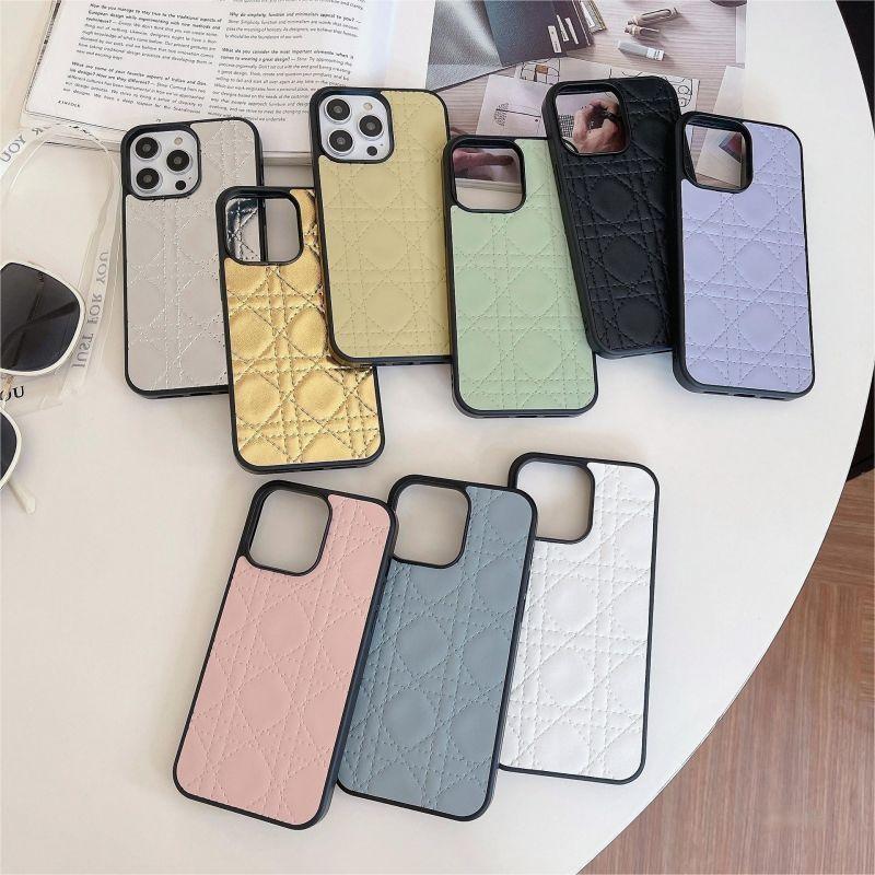 Volledig pakket 11 Soft Rand Lederen Trendy Brand 13 Promax Back Cover Phone Case Protective Case Geschikt voor iPhone 13 Max 14