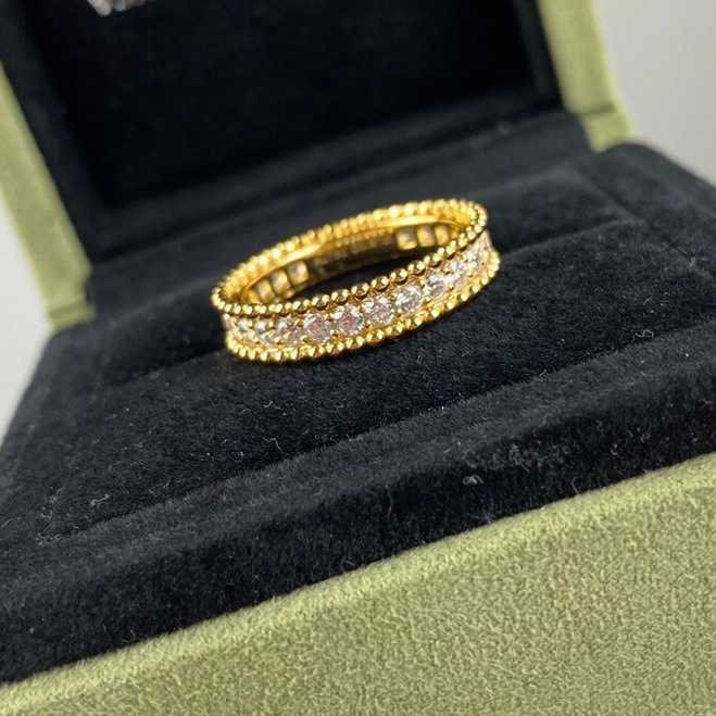 Brand Jewelry Original Full Diamond Ring Minimalist Style Womens