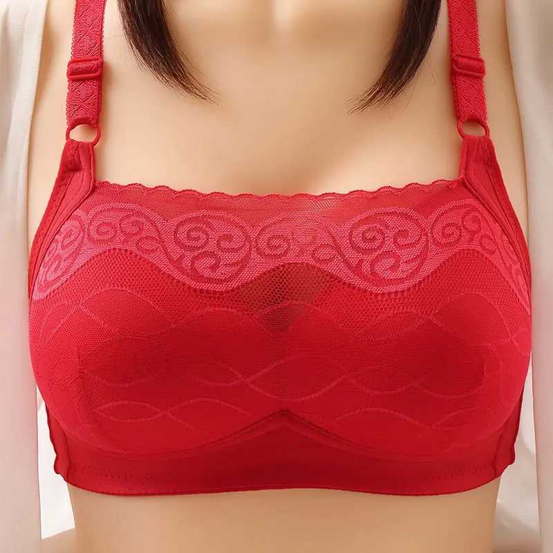 Zwangerschap Intimates Moeders groot formaat Volledig beker Bust Model Bra vrouwen terug drie rijen knoppen ondergoed vrouwen niet-stalen ring brassiere dames bhas d240426