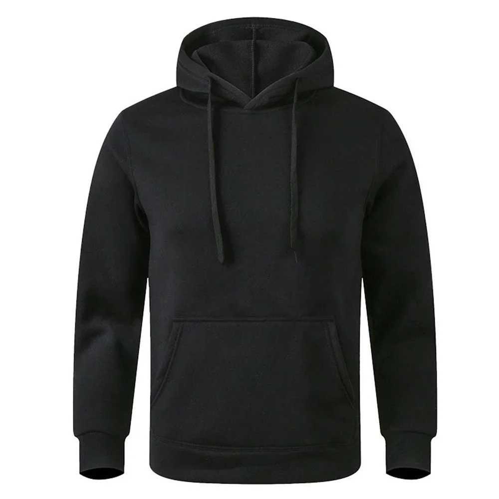 Sweatshirts Mens Hoodies Sweatshirts Mens Pullover Autumn Wool Hoodie Solid Color Extra Large Sweatshirt Casual Womens Sweatshirt Long sleeved Hoodie 240425