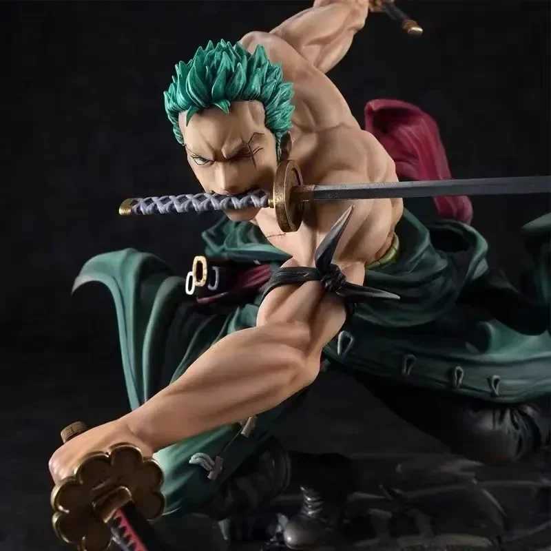 Le jouet d'action figure un personnage populaire de Zoro Anime avec trois mille mondes trois couteau modèle d'anime cadeau d'anniversaire cadeau à collectionner TOYL2403