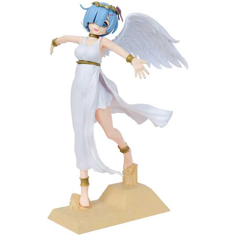 Anime Manga 20CM animated image Re Life in a Different World from Zero Super Ghost Angel Rem Model Toy PVC Collection Desktop NamesL2404