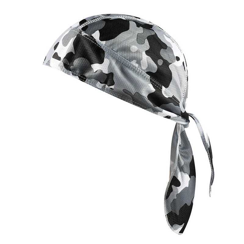 Bandanas Durag Bicycle Skull Cap Scarf Beanie Lightweight Adjustable Cotton Bicycle Hat Headband Summer Mens Running Headband 240426