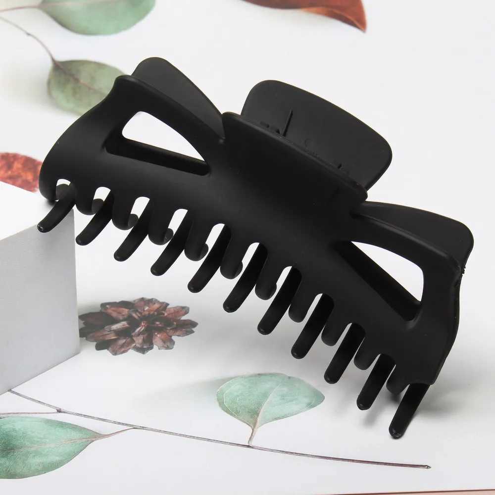 Haarklammern Barrettes 5,5 Zoll großer Haarclip elegante Plastikschildpattbewohner Frauen