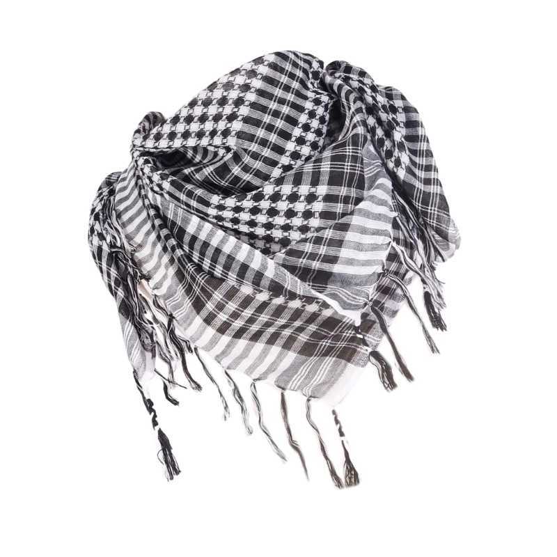 Bandanas Durag Misher Arafat HEAD PASTE SCALF TASSELS SHAWA Bandana Dorosły pustynia Arab Arab Shemagh Opaska na głowę Arab Dubai Arabian Arabian Cover 240426