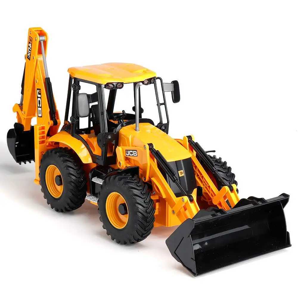 CAR ELÉTRICO/RC Dual E e589 1/20 2.4G 11CH escavadeira rc JCB Backhoe Loader Remote Control Modelo de Leve Som Building Truck Modell2404