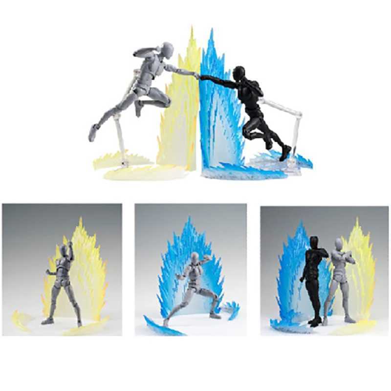 Action Toy Figures Lightning Modèle d'effets spéciaux Flame Picture d'action Vigita Son Gohan Diy Scene Decoration Boy cadeau de Noël TOYL2403