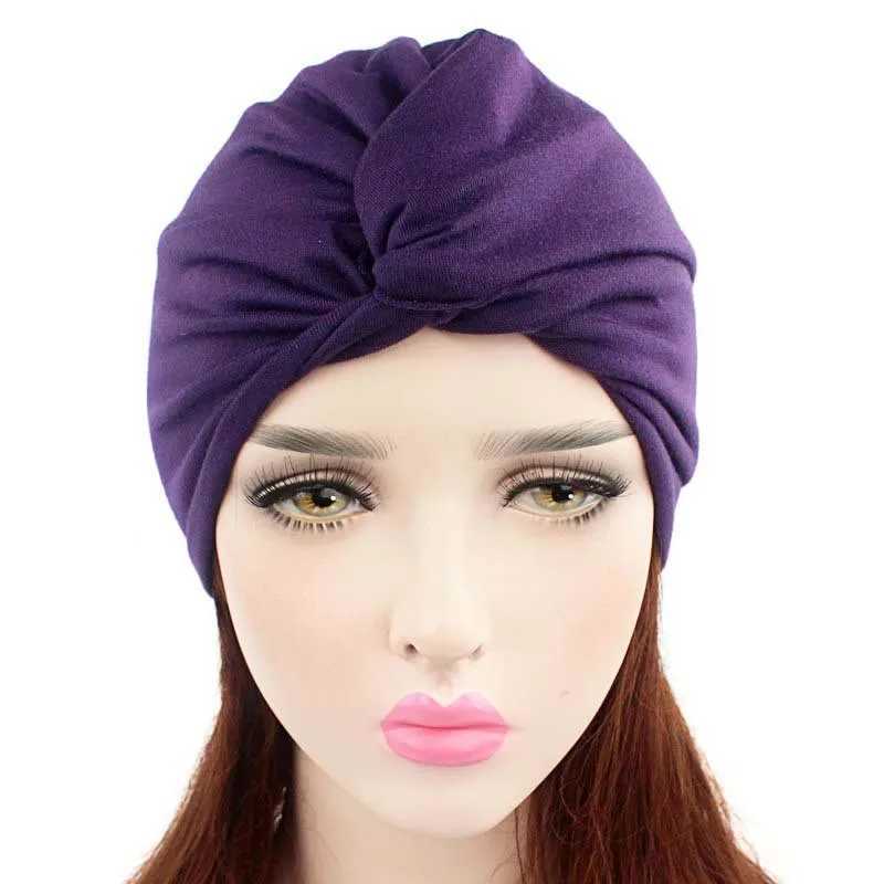 Bandanas Durag Kvinnlig främre kors Twisted Headscarf Muslim headscarf Islamic Headscarf Headband Headscarf 240426