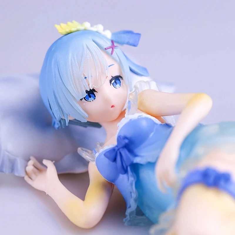 Anime Manga Rem Figure Starting from scratch living in another world. Afternoon tea party sleeping. Rem sexy model toy giftsL2404