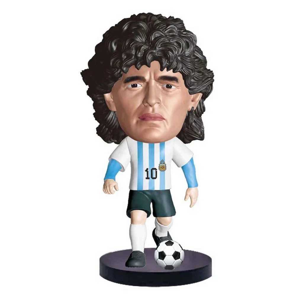 Figure giocattoli d'azione New Fashion Maradona No.10 Vinyl Doll Football Star Decorazione Serie di personaggi Azione Serie Model Birthday Toy Christmas Regalo2403