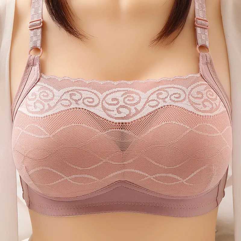 Zwangerschap Intimates Moeders groot formaat Volledig beker Bust Model Bra vrouwen terug drie rijen knoppen ondergoed vrouwen niet-stalen ring brassiere dames bhas d240426