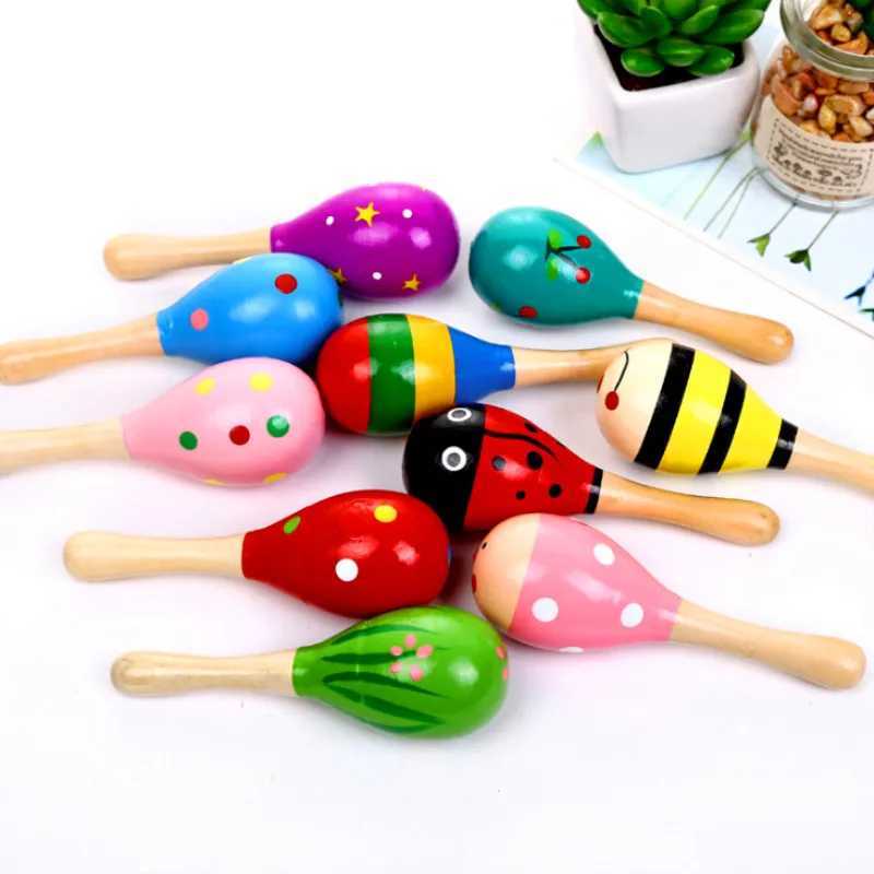 Mobiles# Baby Music Toys Baby Toys Houten Kid Kind Sand Hammer Early Education Tool Rattle Musical Instrument Percussion Toy Gifts D240426