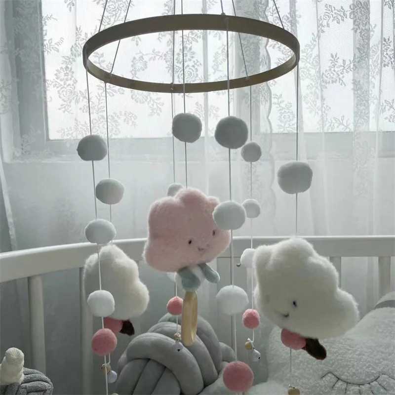 6DFB Mobiles# Baby Mobile Ratles Toys 0-12 maanden voor baby pasgeboren wieg bed BED BEL TODDLER RATTLES CAROUSEL VOOR COTS MUZIKAAL TOETE Gift D240426