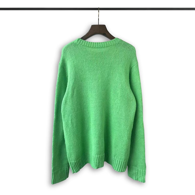 Blue Green Sweaters for Men Women Pullovers 2024ss