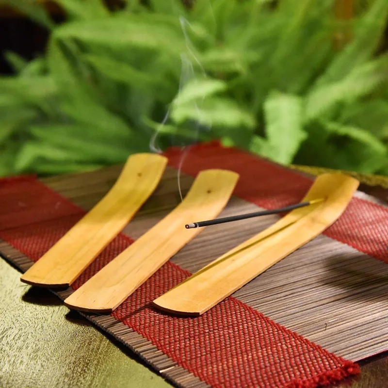 Purseurs de bâton de bâton en bois en bois naturel Lampes à parfum de cendre Tenteurs de brûleur de capteur de cendre Décoration de la maison Plate d'outil de piron de pin pour la maison