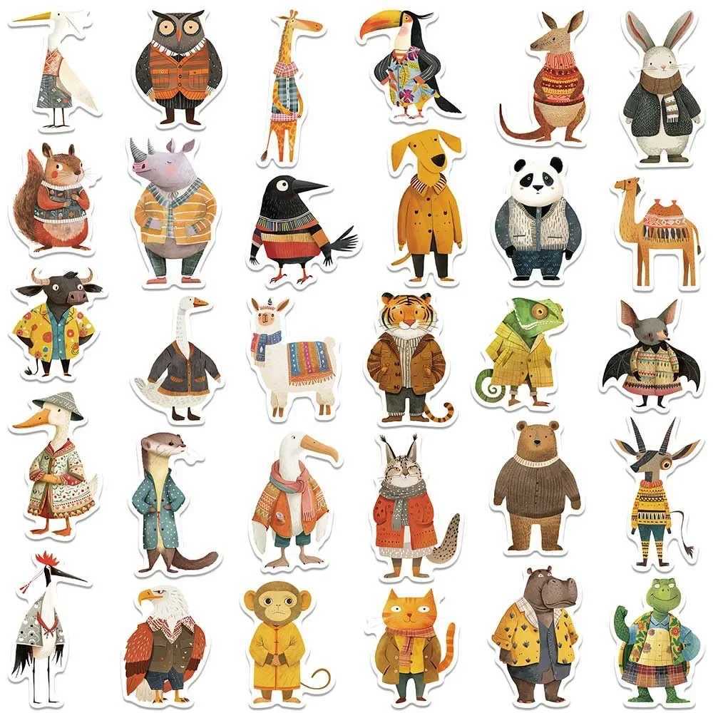 6UC0 TATOUT TRANSFER 10 / Mignon Fairy Fairy Tale Animal Habilled Illustration Stickers Decals Diy Notebook Téléle Télogue Suise à bagages Autocollant Car Autocollant 240427