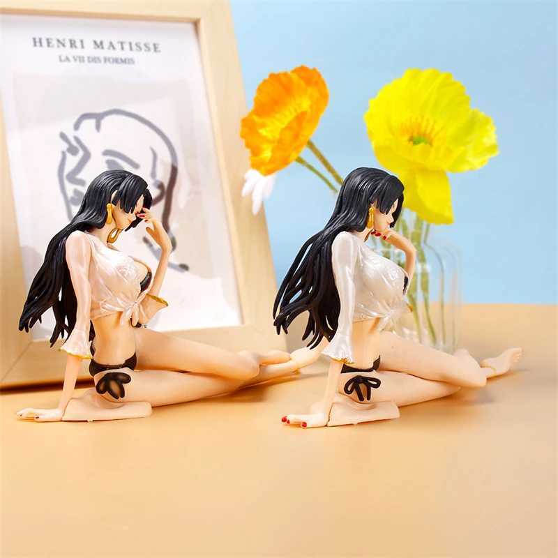 Action Toy Figures 11 cm Statue anime giapponese integrato Boa Hancock Swimsuit con sexy Girl PVC Modello d'azione Toy Toy Aadulle Aadulled Bambola da collezione Giftl2403