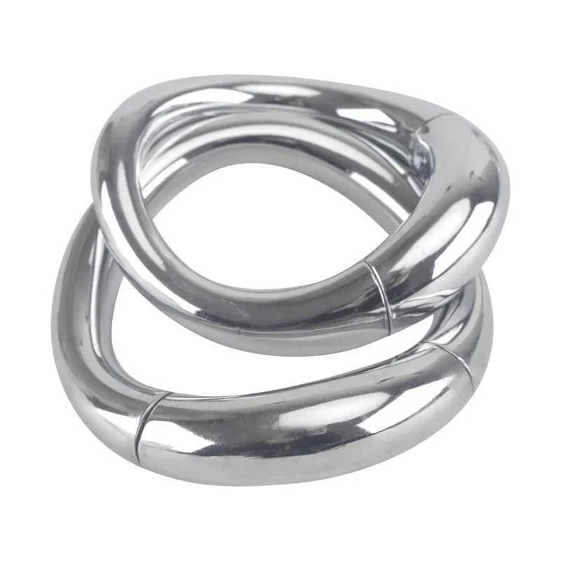 Nxy Cockrings Arc Anel de pau magnético masculino no pênis Pesado Cockring Metal Dick Lock Atraso ejaculação adultos sexo brinquedo homens 18+ 240427