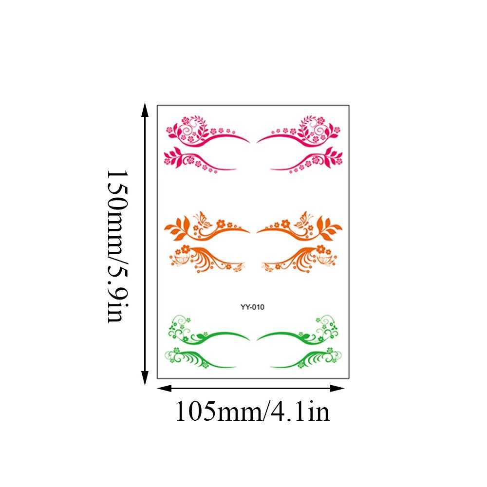 タトゥー転送3ペアアイシャドウタトゥーステッカー使い捨ての一時的なアイタトゥーステッカーdiyセクシーなメイクアップアイライナーフェイスステッカーアイデカール240426
