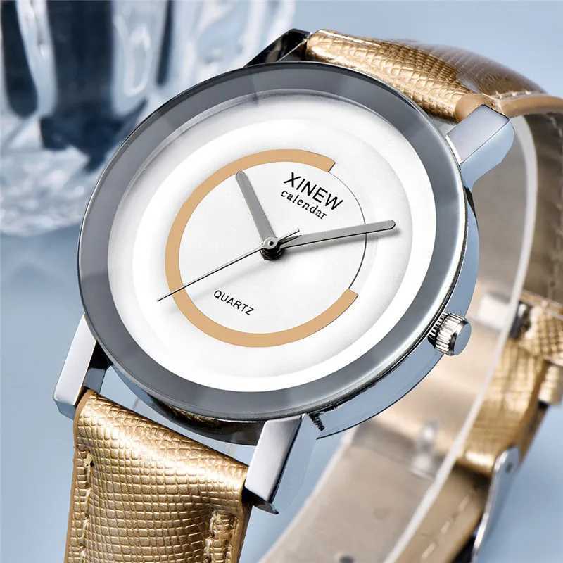 Polshorloges reloj hombre xinew merk goedkope es voor mannen mode lederen band eenvoudige geschenk quartz klok zwart erkek barato saat Montre 2024 Q240426