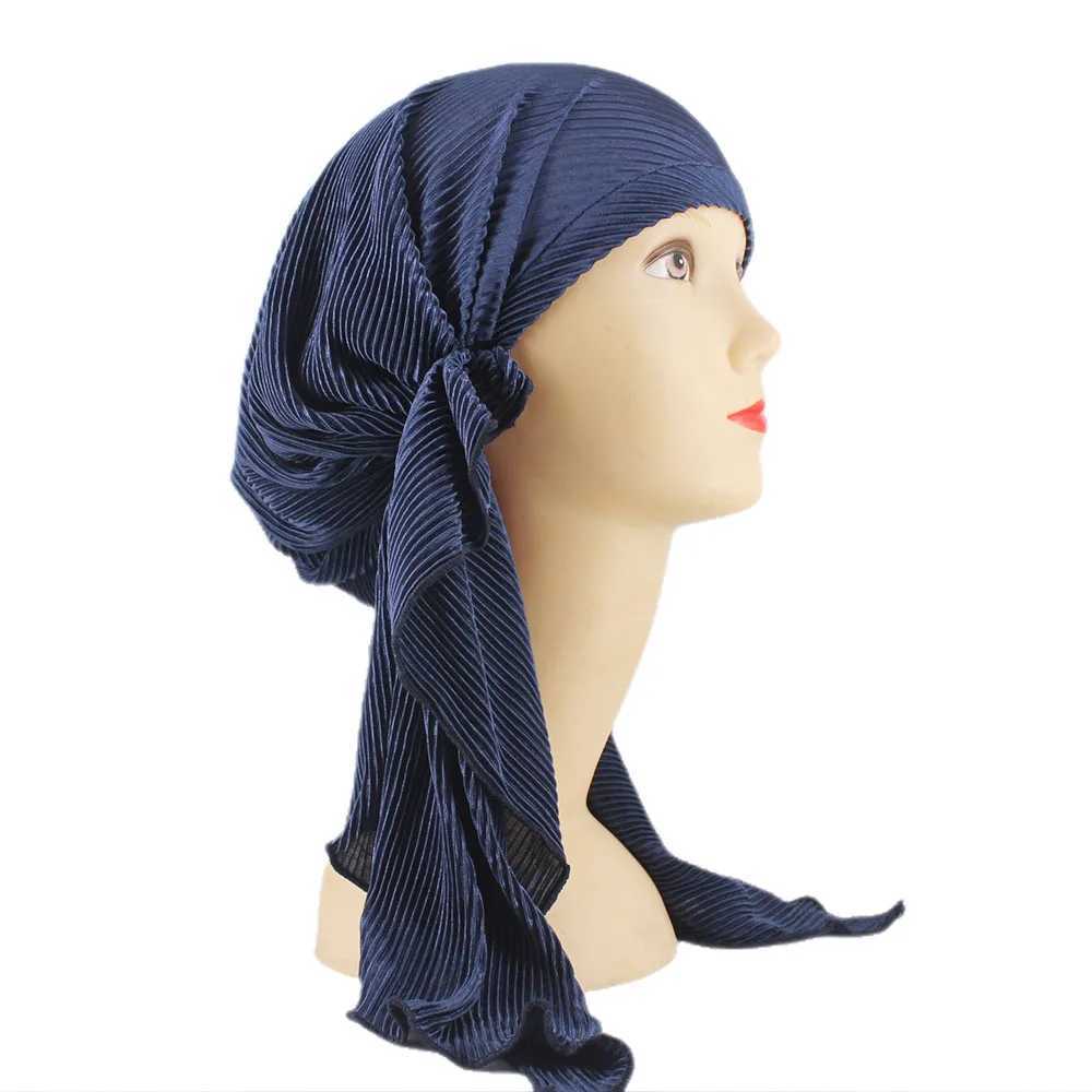 Bandanas Durag المنزلية المنزلية المركزية جديدة للسيدات بينز الجماجم العربية الشرق الأوسط من النساء قبعة رأس أغطية رأس الرأس 240426