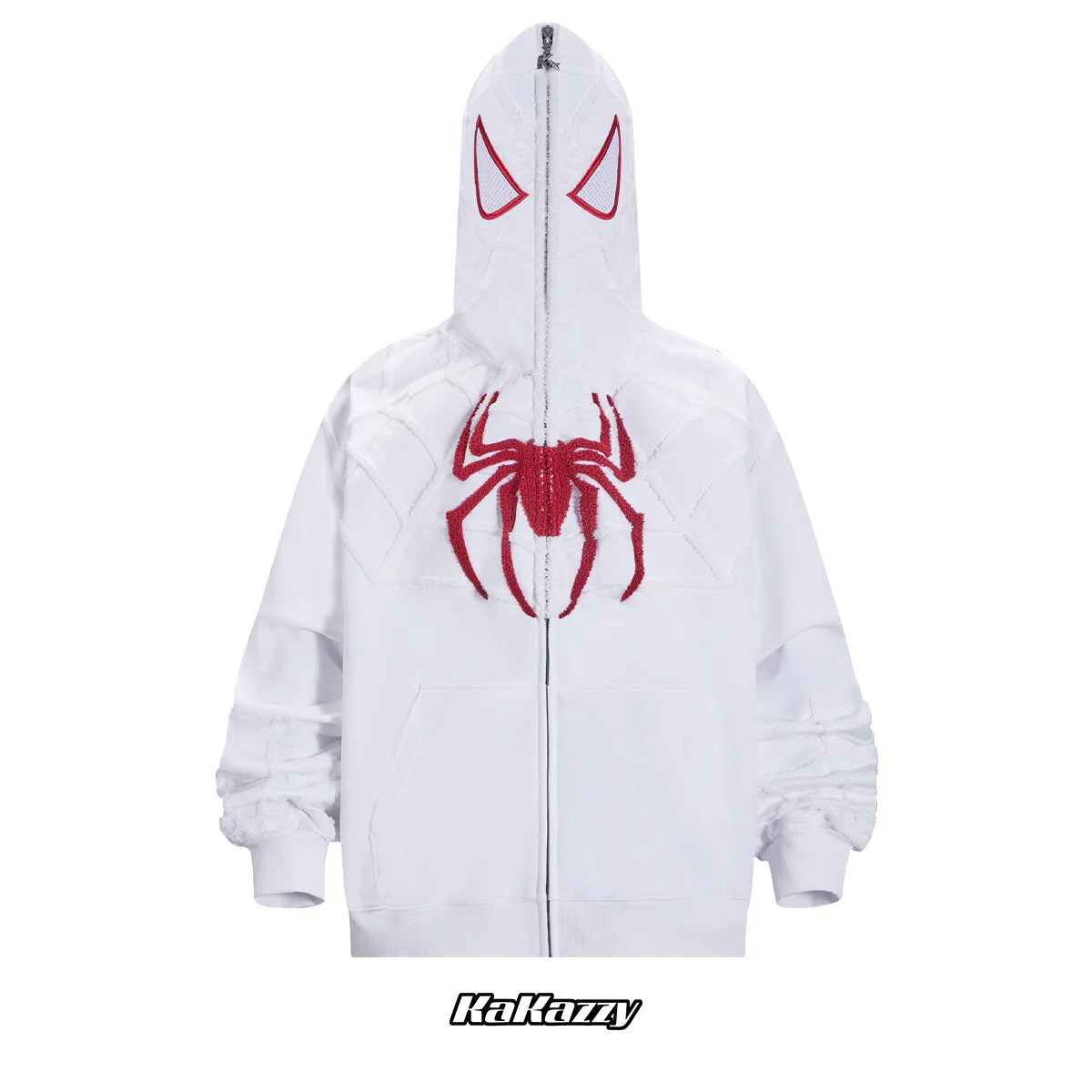 Kakazzy Fashion Full Pull Spider Cosplay3d 디지털 프린트 까마귀 Zips to Top Family Matching Outfits